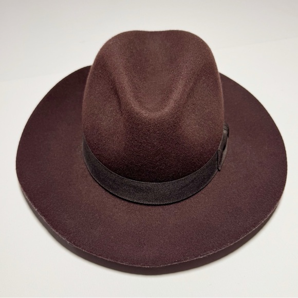 Uniqlo x Ines De La Fressange Brown Wool Fedora Hat - Picture 3 of 8
